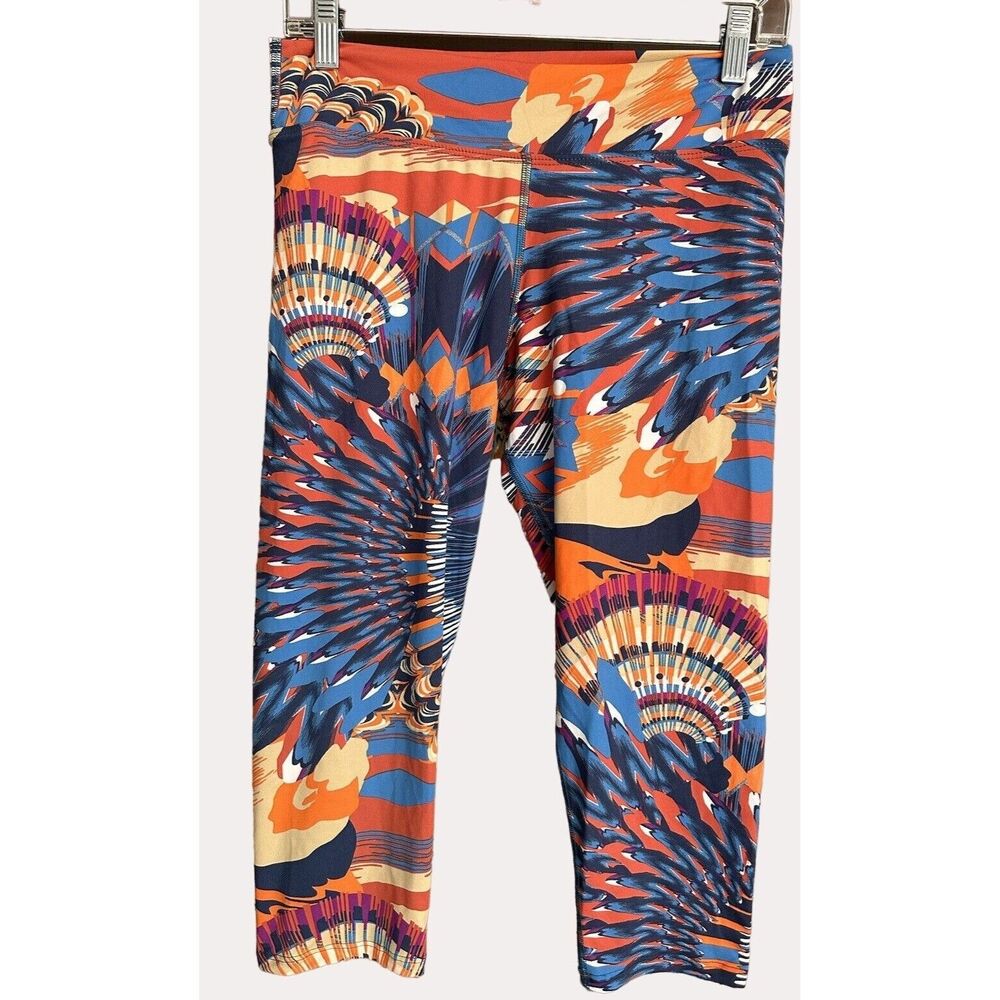 Donajo Geometric Print Cropped Yoga Pants Leggings 2 bp